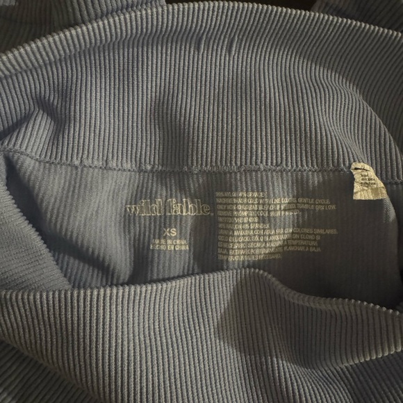 Target Ribbed Blue Shorts - Picture 3 of 3